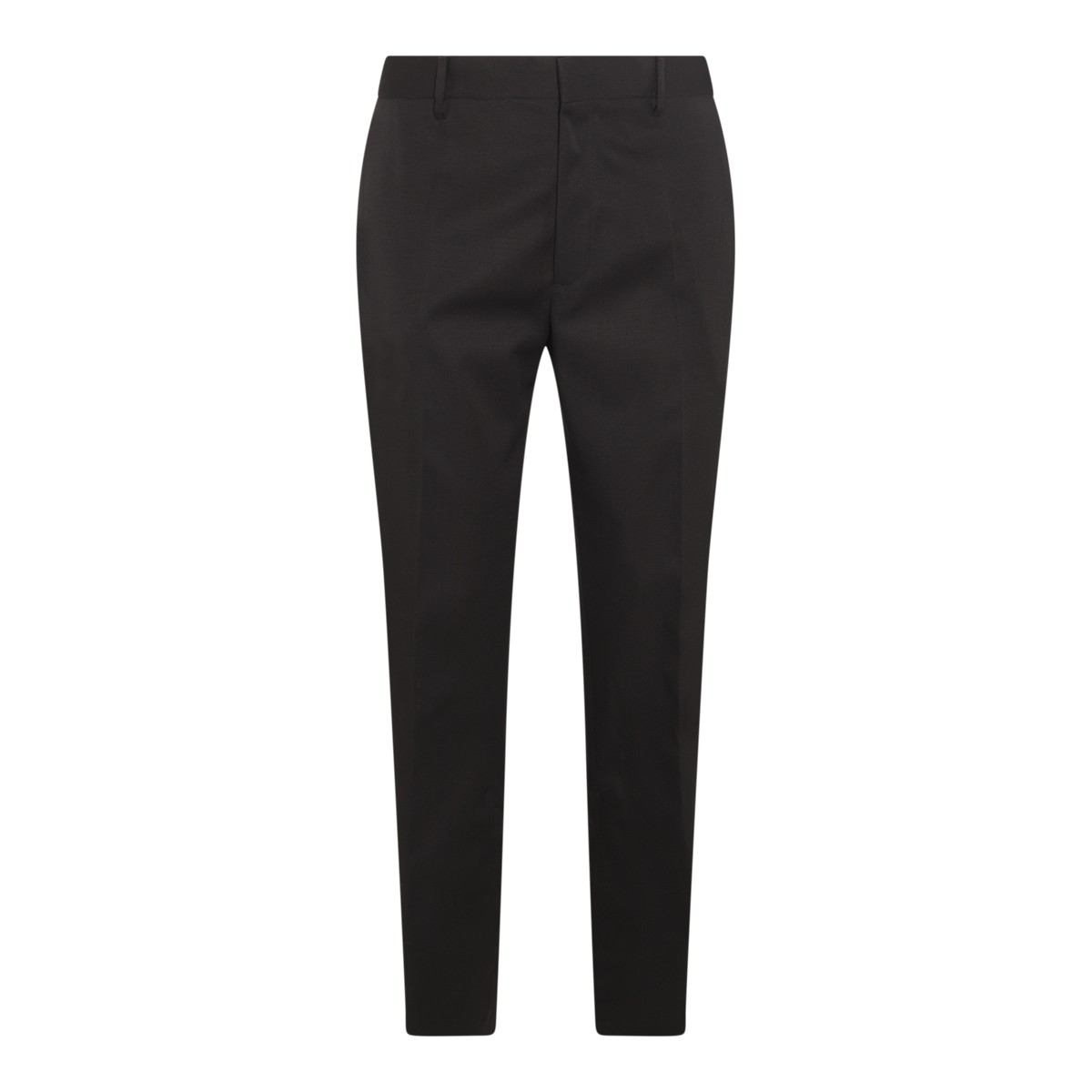 BLACK VIRGIN WOOL PANTS