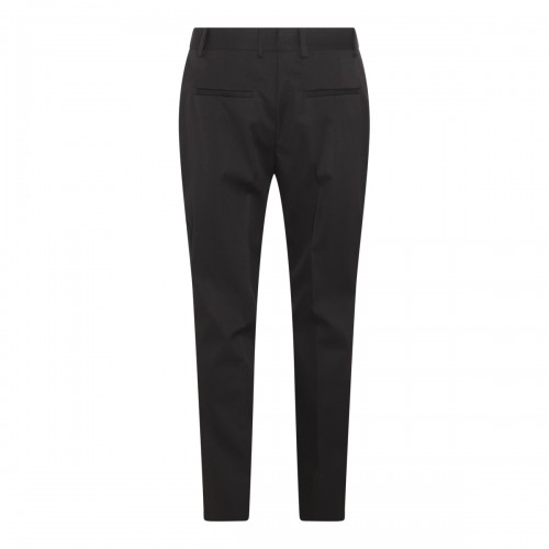 BLACK VIRGIN WOOL PANTS