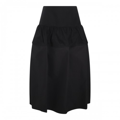 BLACK COTTON SKIRT