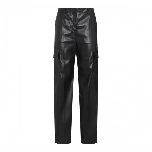 BLACK FAUX LEATHER PANTS