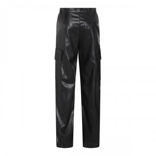 BLACK FAUX LEATHER PANTS