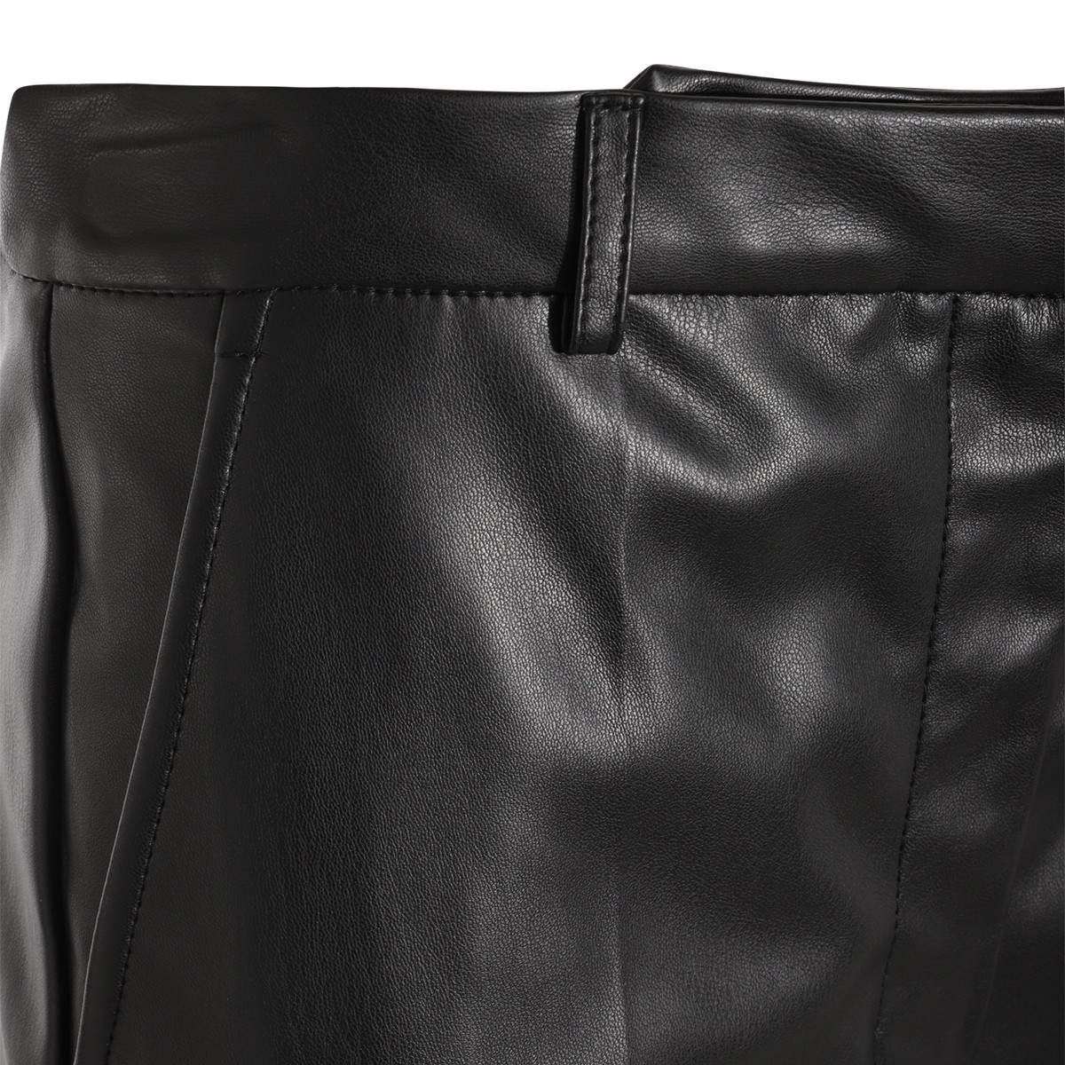 BLACK FAUX LEATHER PANTS BLACK FAUX LEATHER PANTS