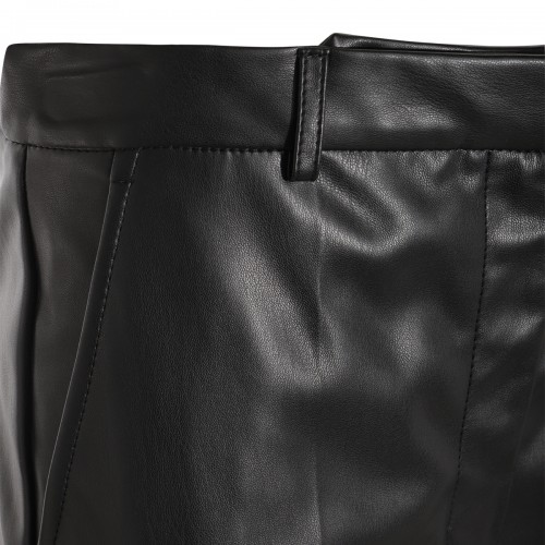 BLACK FAUX LEATHER PANTS