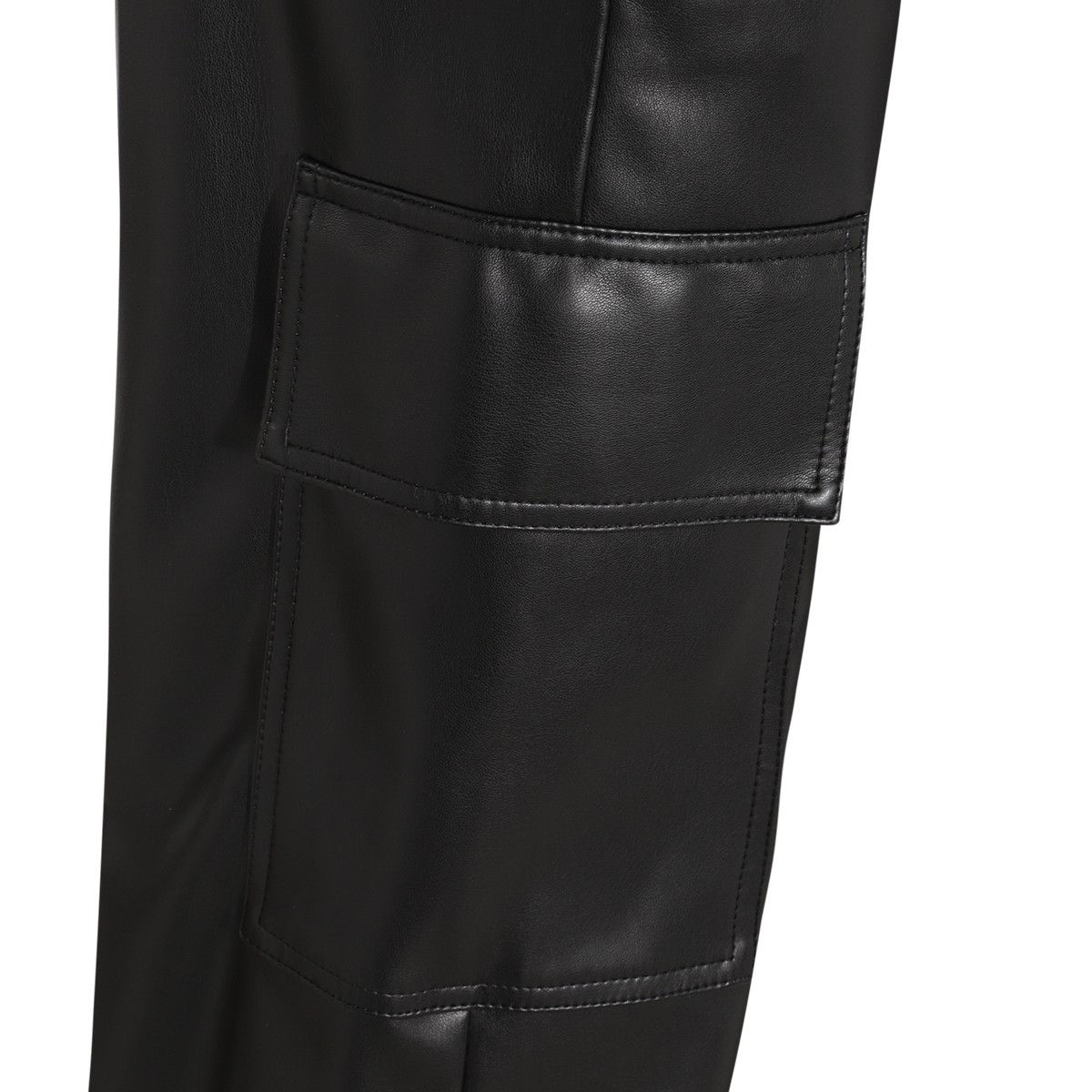 BLACK FAUX LEATHER PANTS BLACK FAUX LEATHER PANTS