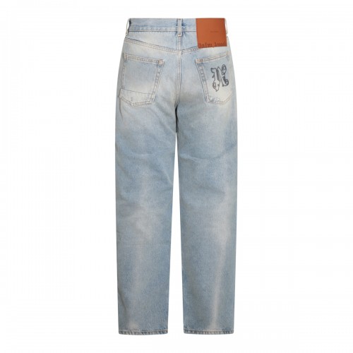 LIGHT BLUE COTTON BLEND JEANS