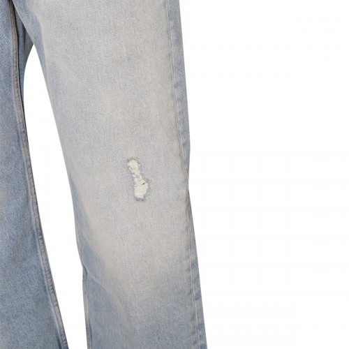 LIGHT BLUE COTTON BLEND JEANS