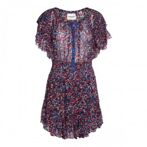 PINK AND BLUE VISCOSE MINI...