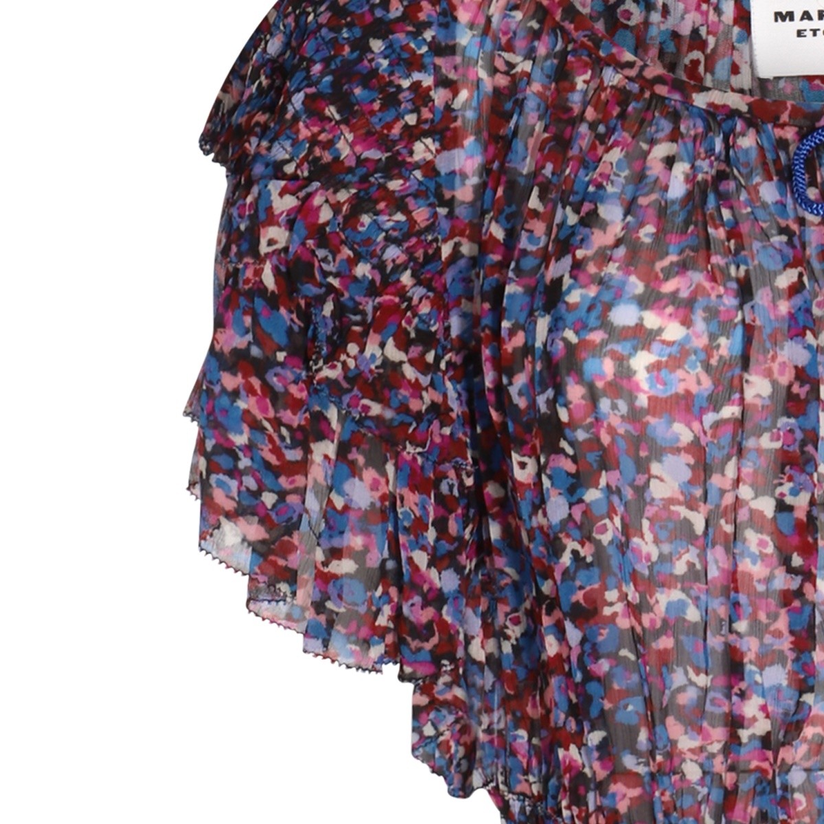 PINK AND BLUE VISCOSE MINI DRESS  PINK AND BLUE VISCOSE MINI DRESS