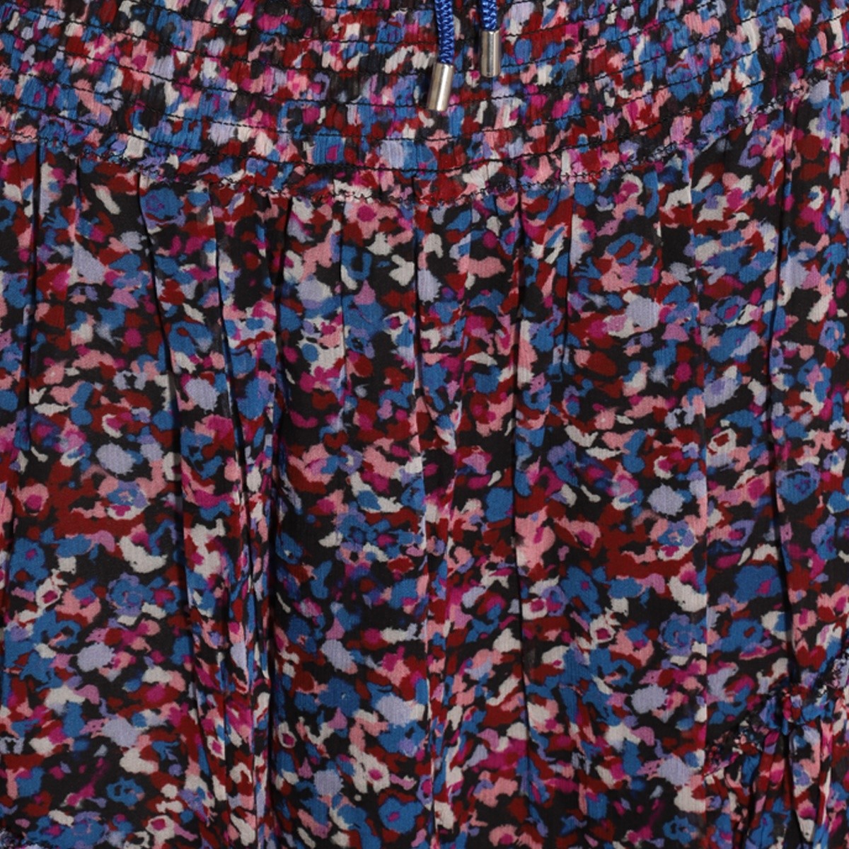 PINK AND BLUE VISCOSE MINI DRESS  PINK AND BLUE VISCOSE MINI DRESS