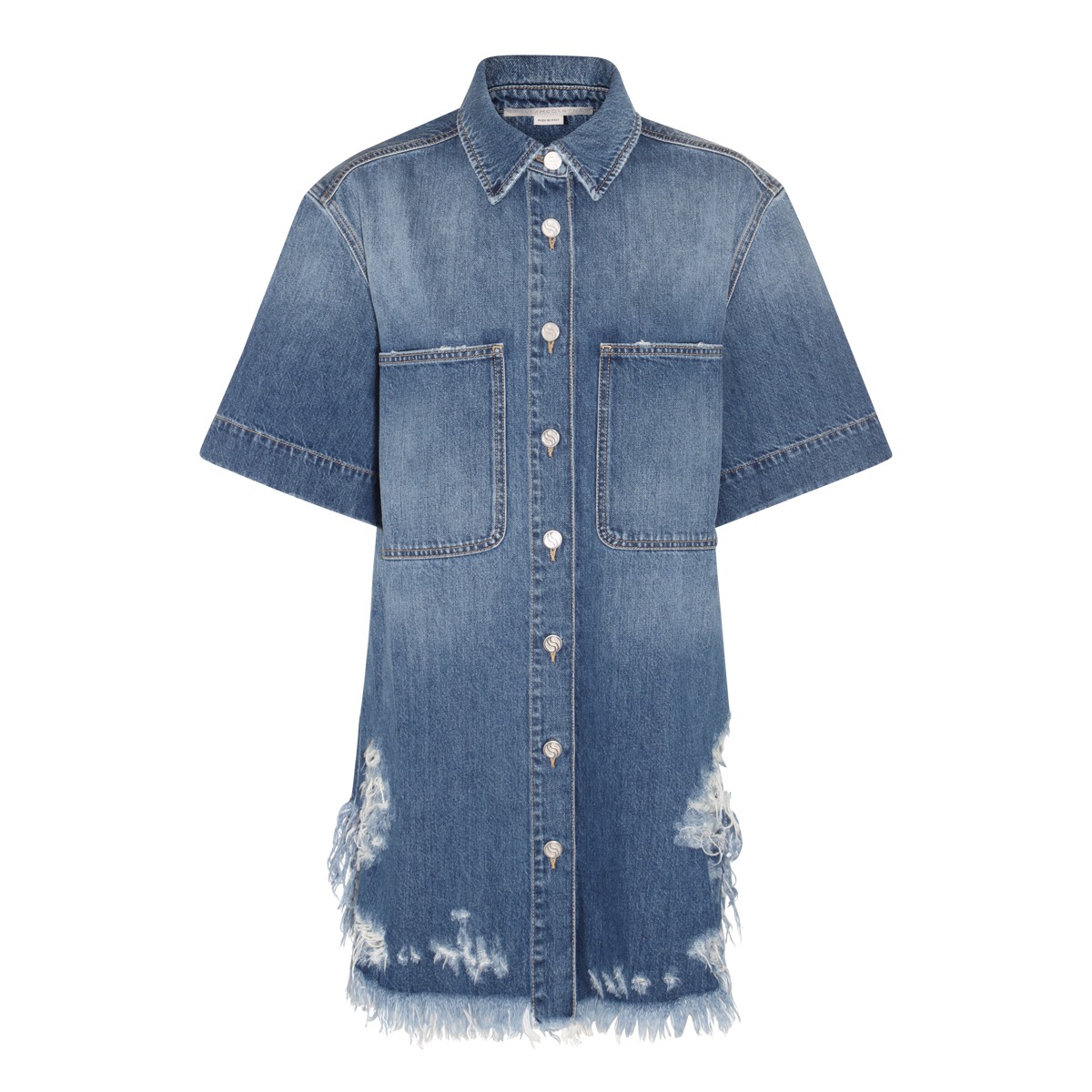 BLUE COTTON DENIM SHIRT