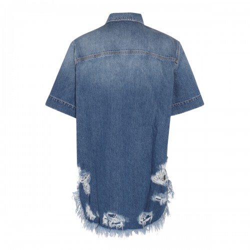 BLUE COTTON DENIM SHIRT