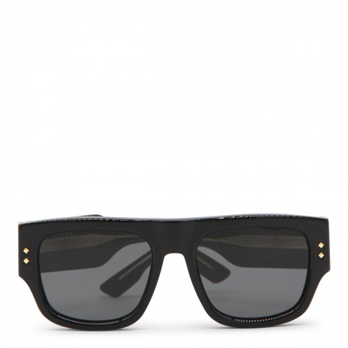 BLACK ACETATE BIG SUNGLASSES