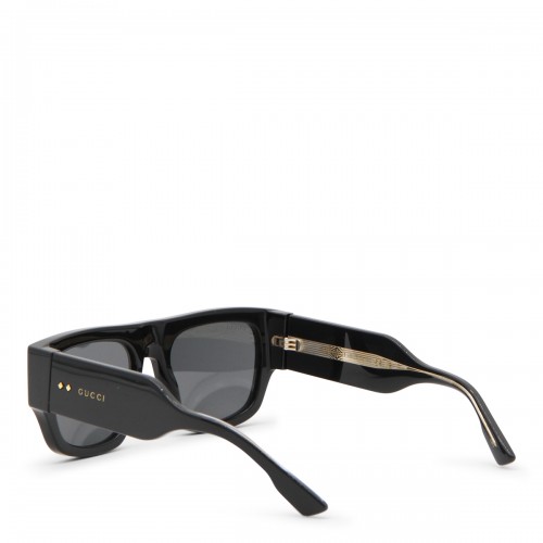 BLACK ACETATE BIG SUNGLASSES