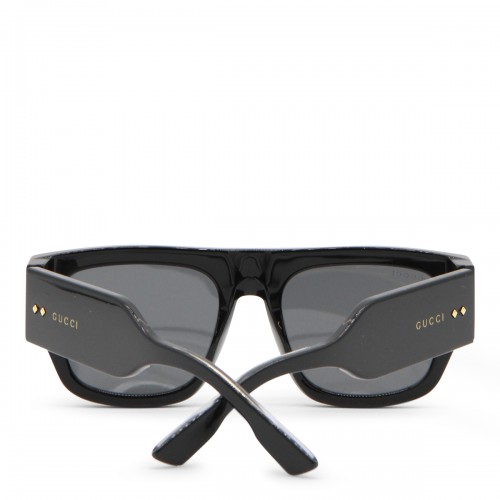 BLACK ACETATE BIG SUNGLASSES