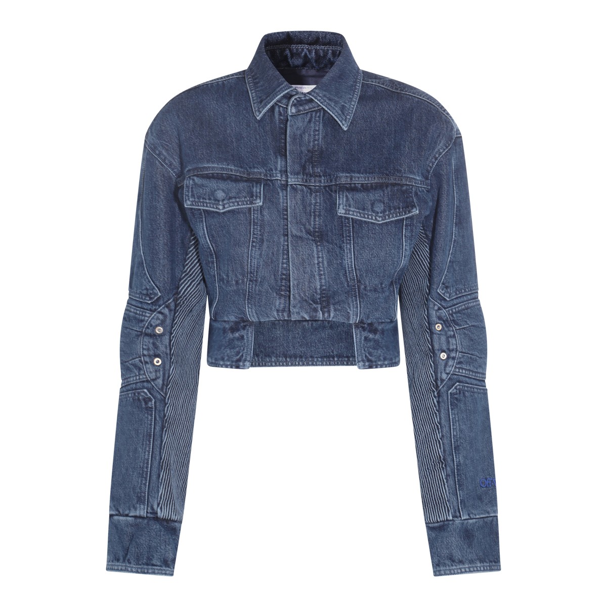 DARK BLUE COTTON DENIM JACKET