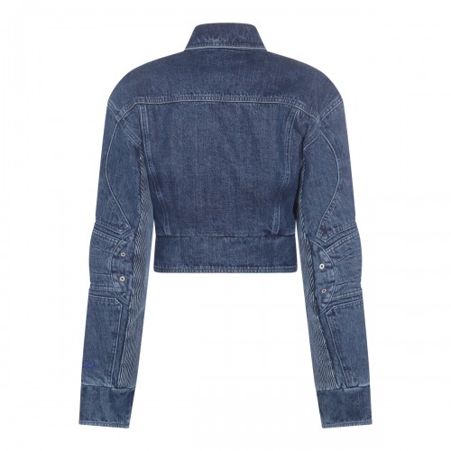 DARK BLUE COTTON DENIM JACKET 2