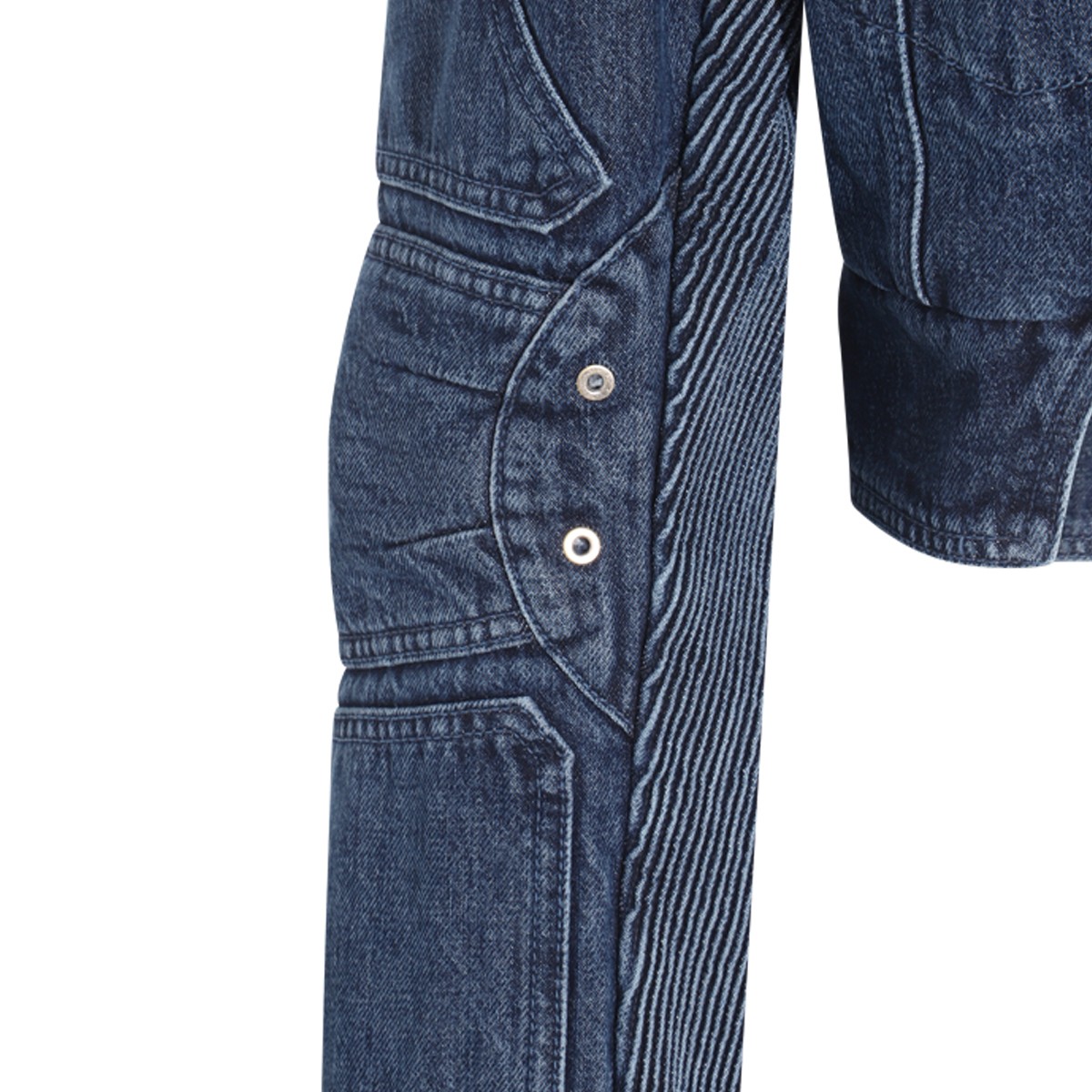 DARK BLUE COTTON DENIM JACKET DARK BLUE COTTON DENIM JACKET
