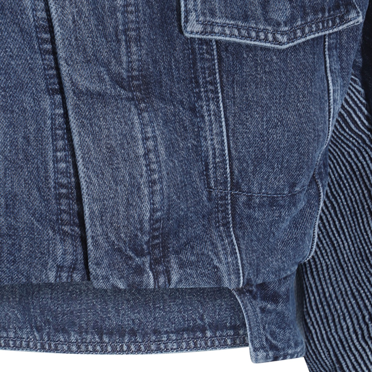 DARK BLUE COTTON DENIM JACKET DARK BLUE COTTON DENIM JACKET