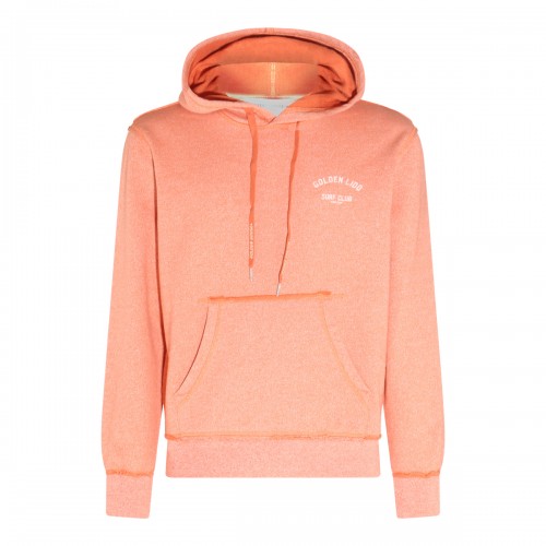 ORANGE COTTON BLEND SWEATSHIRT