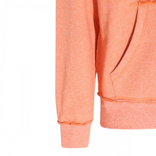 ORANGE COTTON BLEND SWEATSHIRT