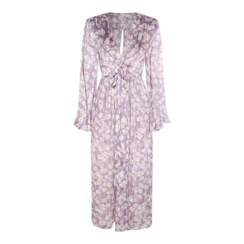 LILAC PRINT LONG DRESS