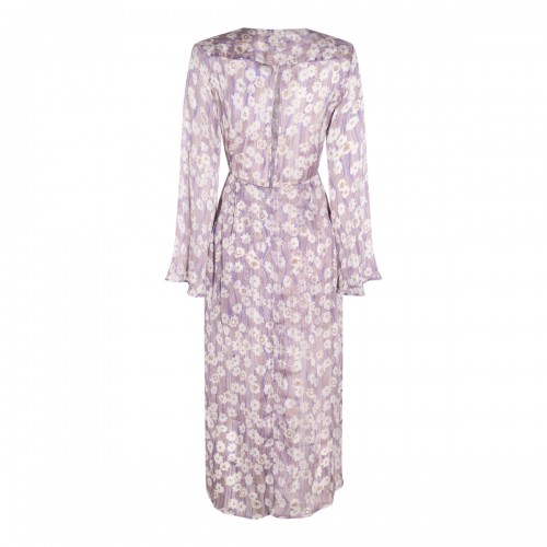 LILAC PRINT LONG DRESS