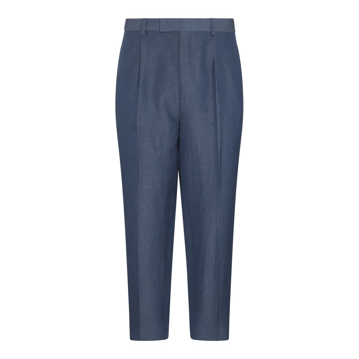 BLUE WOOL PANTS