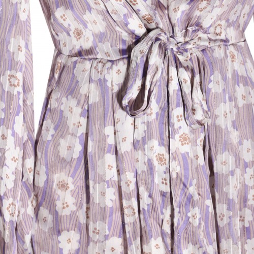 LILAC PRINT LONG DRESS