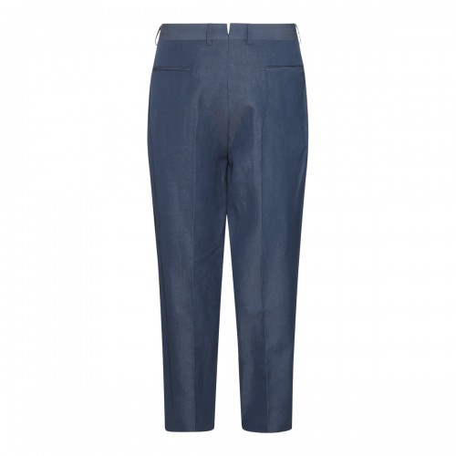 BLUE WOOL PANTS