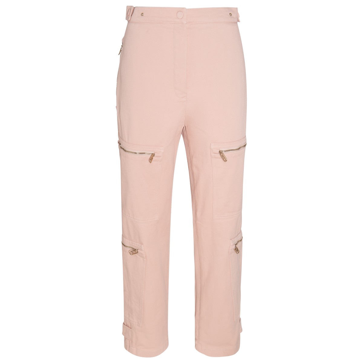 PINK COTTON CARGO PANTS