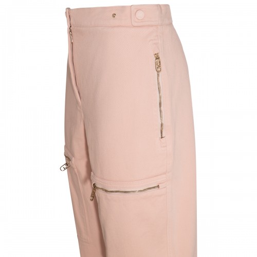 PINK COTTON CARGO PANTS