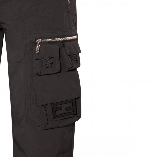 BLACK CARGO PANTS