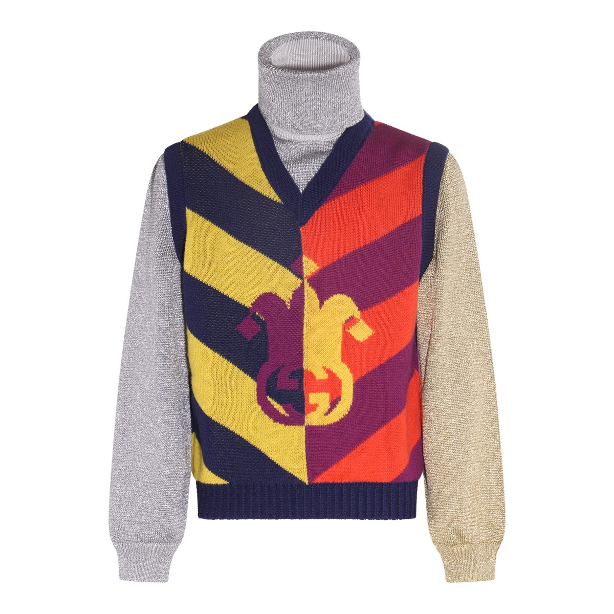 MULTICOLOUR WOOL JACQUARD SWEATER 