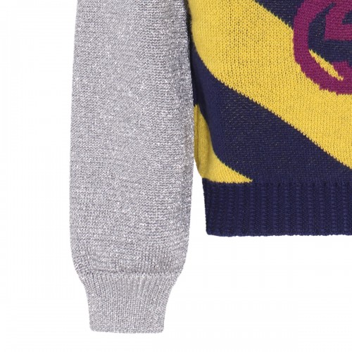 MULTICOLOUR WOOL JACQUARD SWEATER 