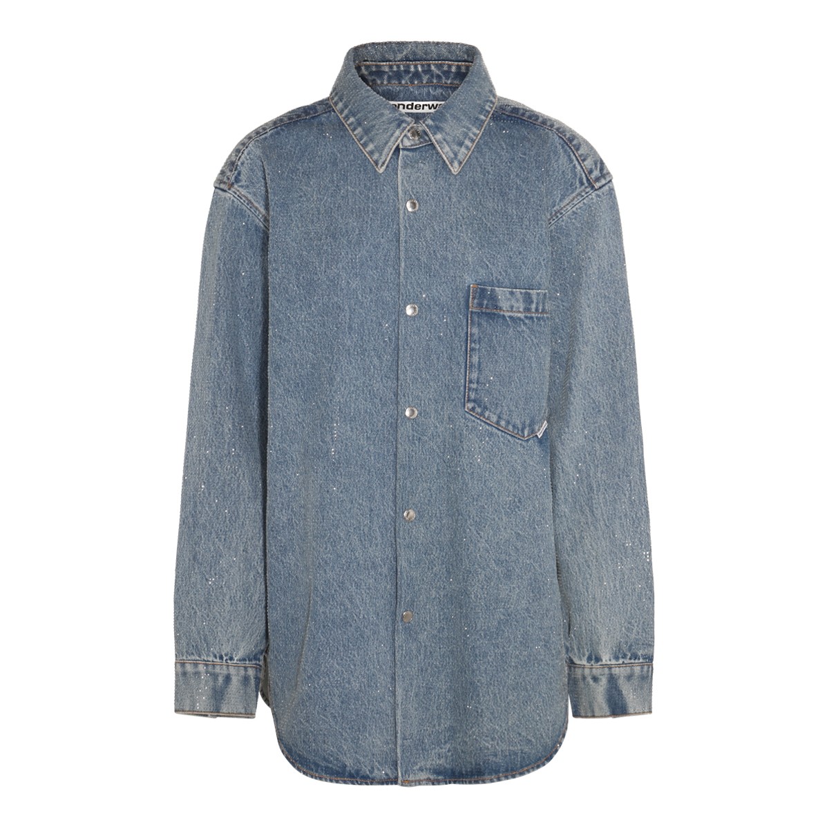 VINTAGE LIGHT INDIGO DENIM JEANS SHIRT