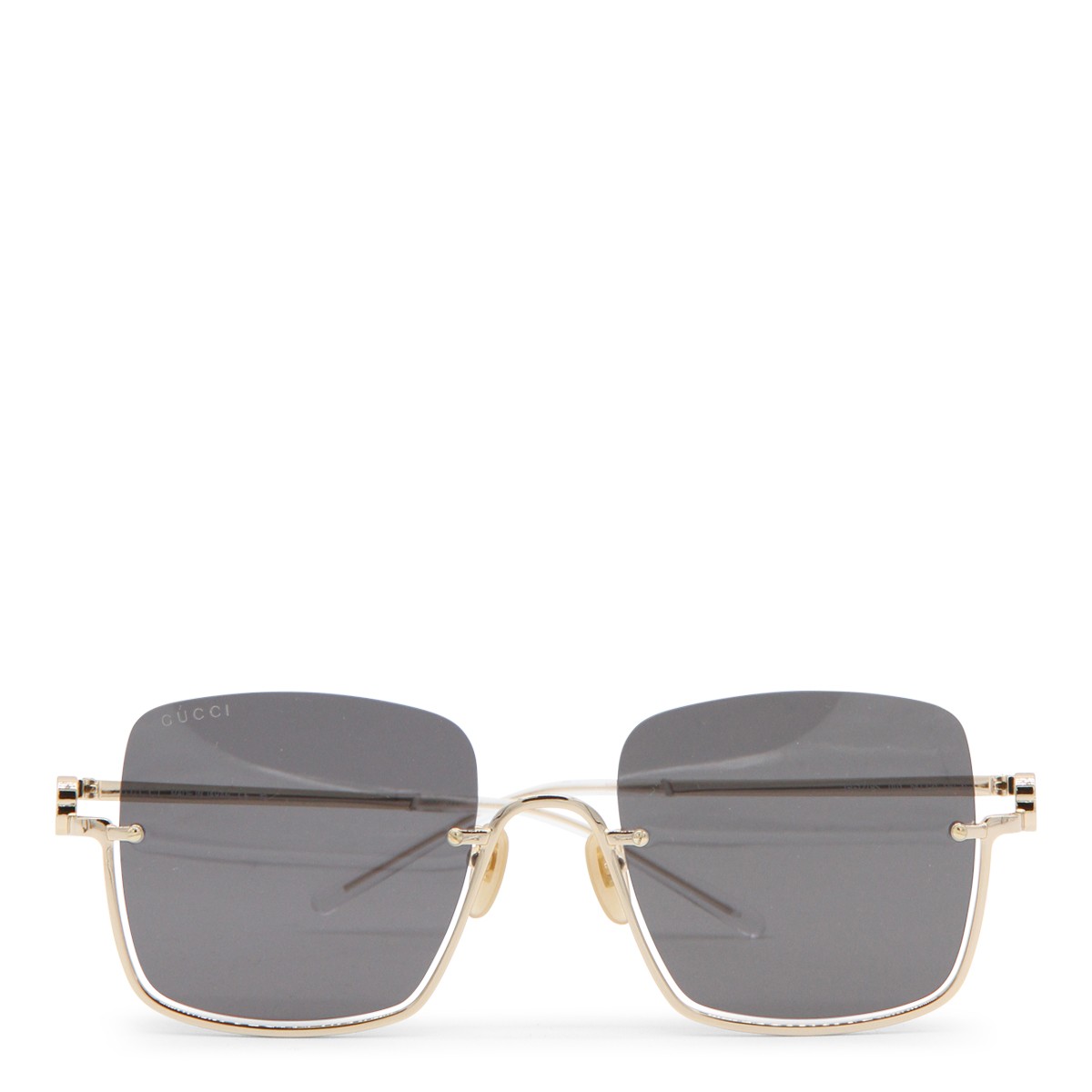 GREY AND GOLD METAL SUNGLASSES 