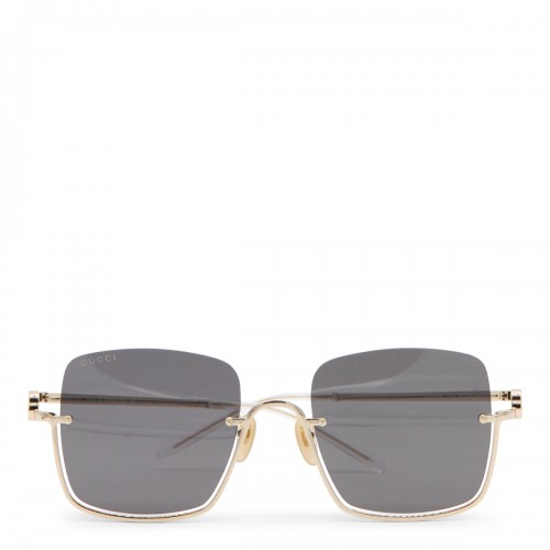 GREY AND GOLD METAL SUNGLASSES 