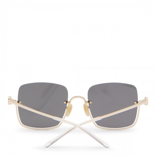 GREY AND GOLD METAL SUNGLASSES 