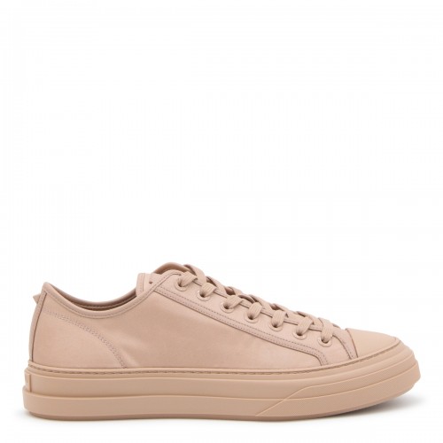 ROSE CANNELLE LEATHER LOW TOP SNEAKERS