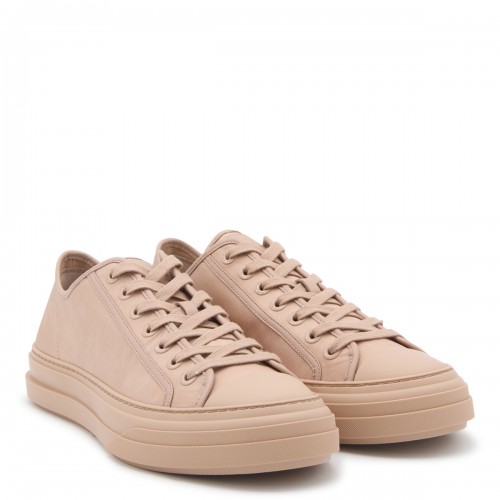 ROSE CANNELLE LEATHER LOW TOP SNEAKERS