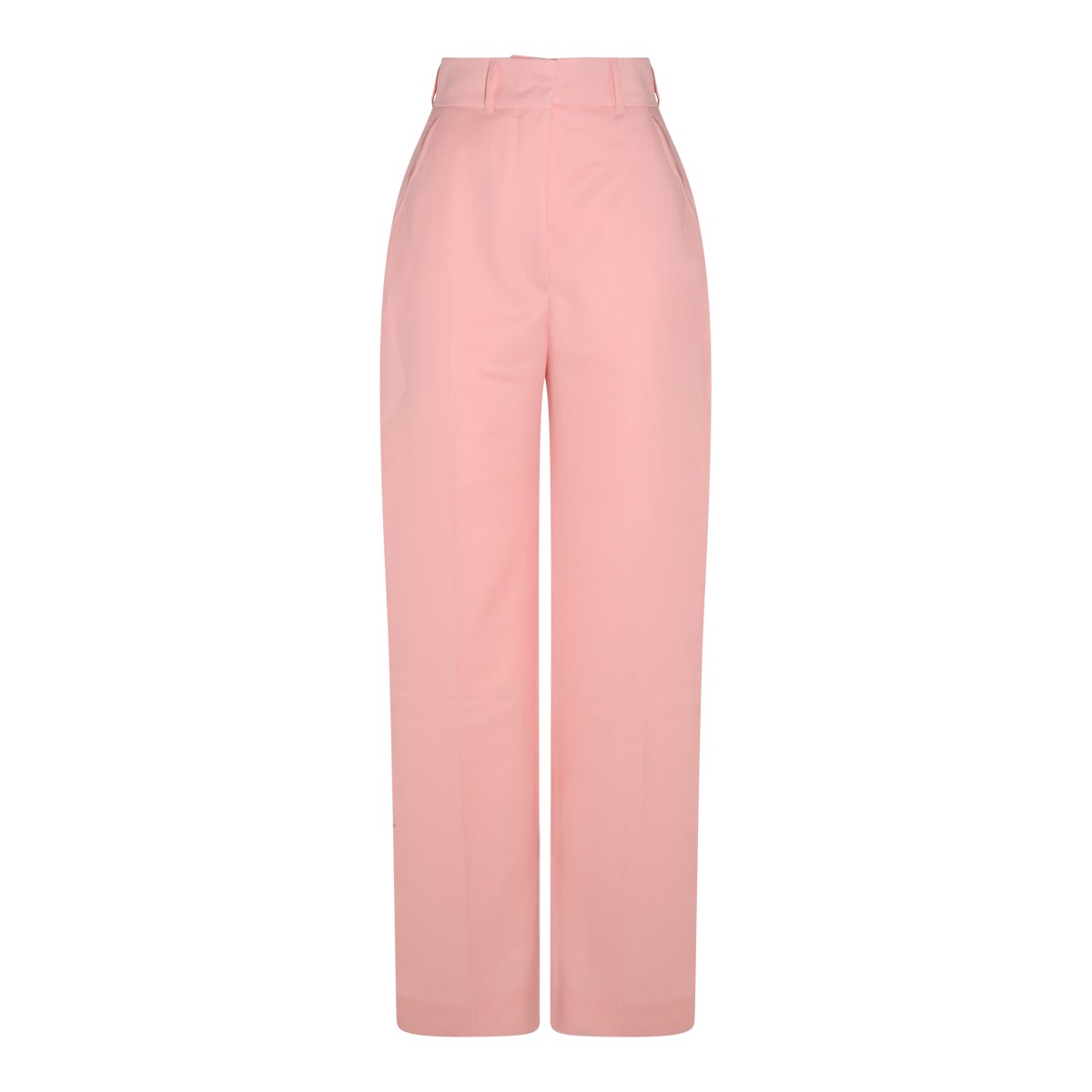 PINK VIRGIN WOOL PANTS