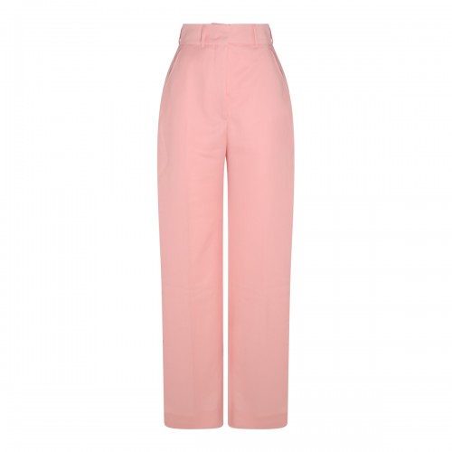 PINK VIRGIN WOOL PANTS