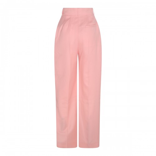 PINK VIRGIN WOOL PANTS