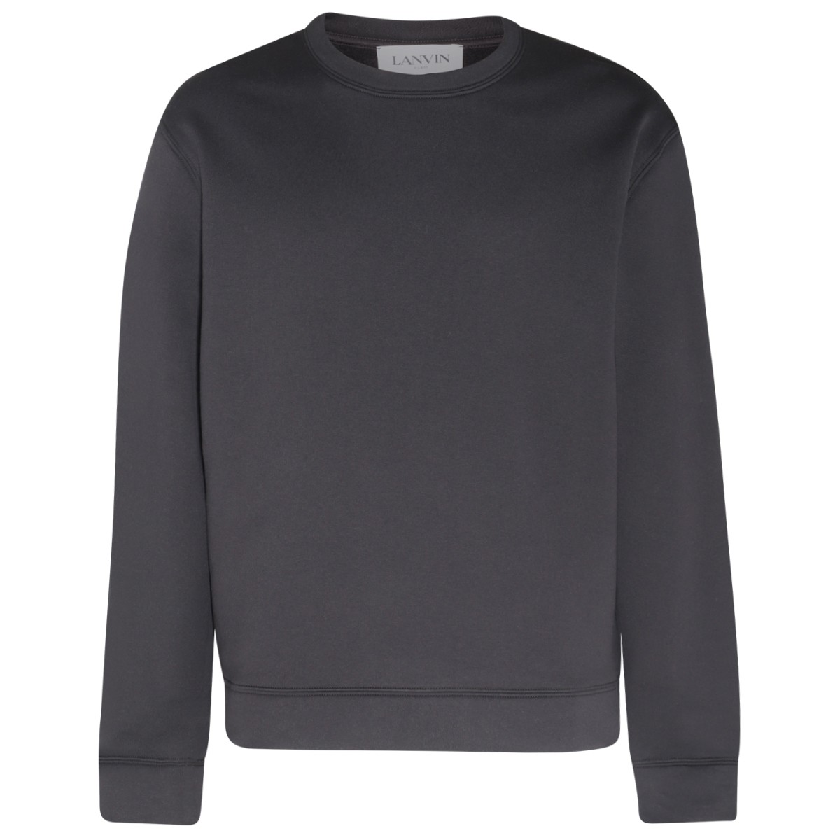 BLACK COTTON SWEATSHIRT 