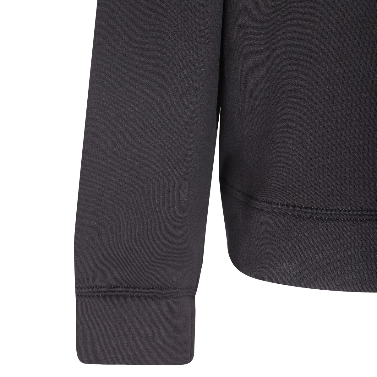 BLACK COTTON SWEATSHIRT  BLACK COTTON SWEATSHIRT