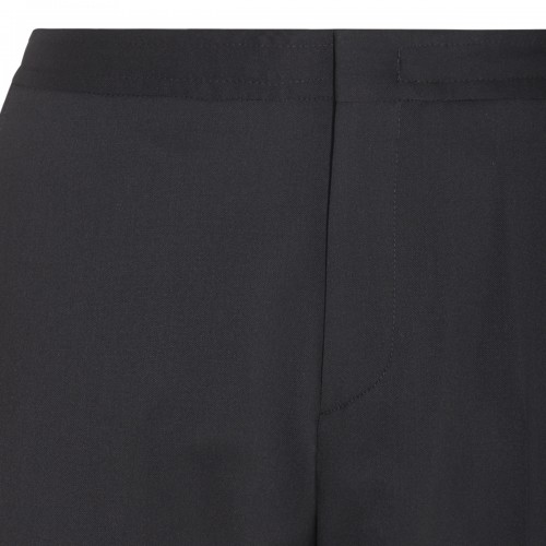 BLACK WOOL PANTS