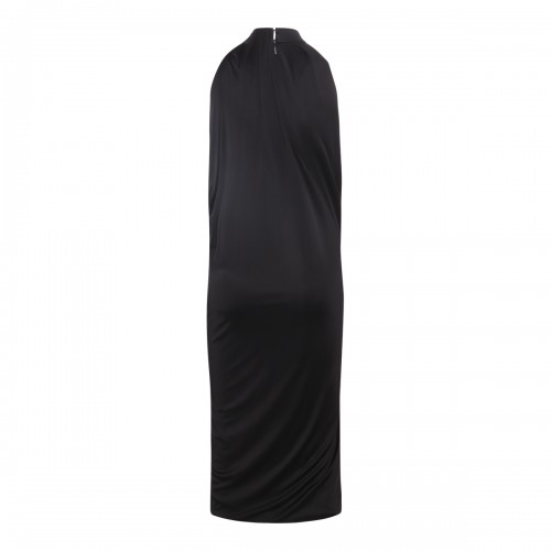 BLACK VISCOSE DRESS