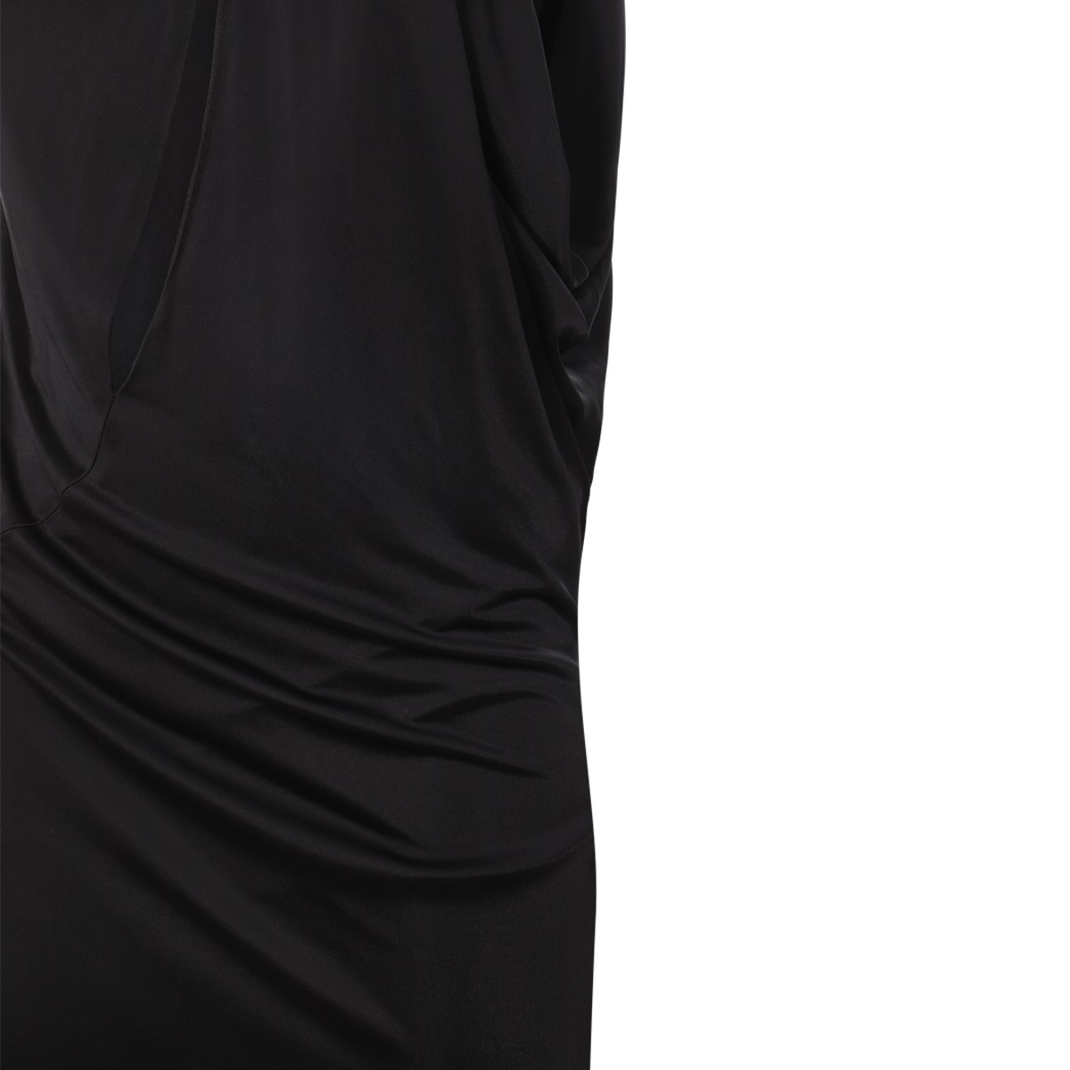 BLACK VISCOSE DRESS BLACK VISCOSE DRESS