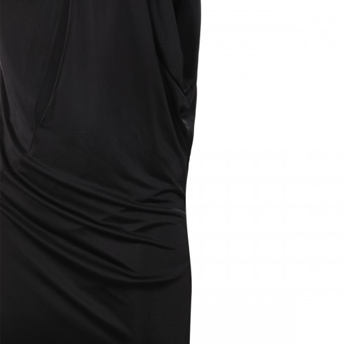 BLACK VISCOSE DRESS