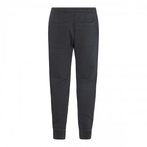 BLACK COTTON TRACK PANTS